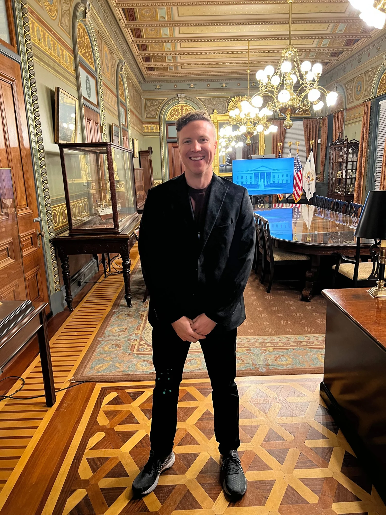 Patrick Shelley at the White House
